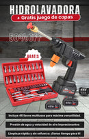 Hidrolavadora Inalambrica 48v con 2 Baterias + GRATIS JUEGO DE COPAS