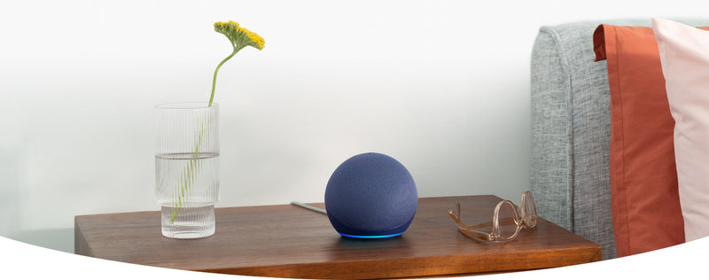 Parlante Echo Dot Alexa (parlante Alexa con sonido vibrante, ideal para dormitorios, comedores y oficina)